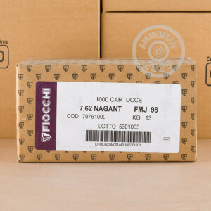 Image of 7.62 NAGANT FIOCCHI  97 GRAIN FMJ (50 ROUNDS)