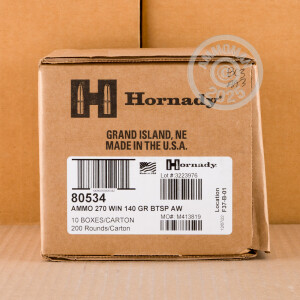 Image of 270 WIN HORNADY AMERICAN WHITETAIL 140 GRAIN INTERLOCK (200 ROUNDS)