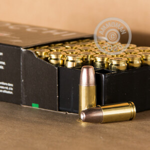 Image of 9mm Luger pistol ammunition at AmmoMan.com.