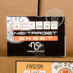 Image of 20 GAUGE NOBELSPORT SKEET GOLD 2 3/4“ 7/8 OZ. #9 SHOT (25 ROUNDS)