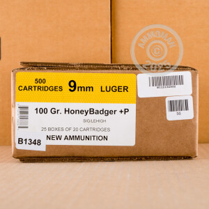 Image of 9MM +P BLACK HILLS 100 GRAIN HONEYBADGER (20 ROUNDS)