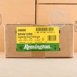 Image of 12 GAUGE REMINGTON SLUGGER 2-3/4" 7/8 OZ. HIGH VELOCITY RIFLED SLUG (250 ROUNDS)