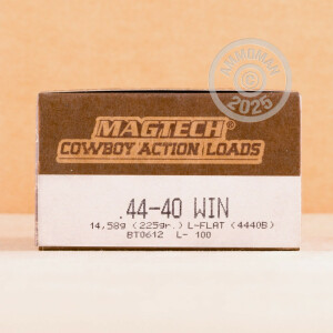 Photograph showing detail of 44-40 MAGTECH COWBOY 225 GRAIN LFN (50 ROUNDS)