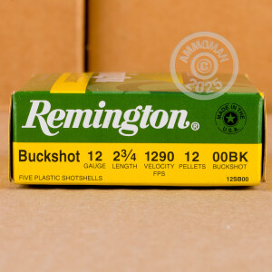 Picture of 2-3/4" 12 Gauge ammo made by Remington in-stock now at AmmoMan.com.