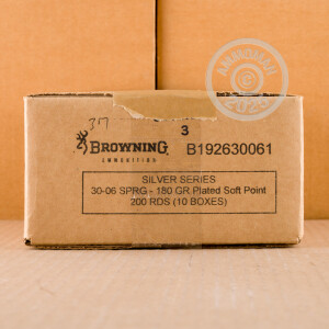 Image of the 30-06 SPRINGFIELD BROWNING SILVER SERIES 180 GRAIN SP (20 ROUNDS) available at AmmoMan.com.