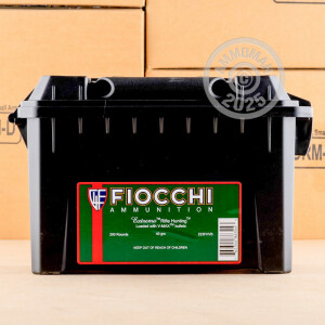 Image of 223 Remington ammo by Fiocchi that's ideal for hunting varmint sized game.