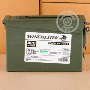 Image of 5.56X45 WINCHESTER 62 GRAIN FMJ M855 (420 ROUNDS IN AMMO CAN)