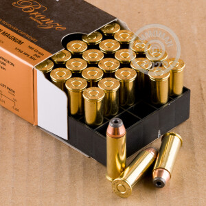 Photo detailing the .44 MAGNUM PMC BRONZE 180 GRAIN JHP (25 ROUNDS) for sale at AmmoMan.com.