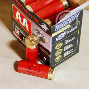 Photo detailing the 12 GAUGE WINCHESTER AA 2-3/4" 1-1/8 OZ. #9 SHOT (25 ROUNDS) for sale at AmmoMan.com.