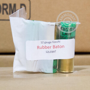 Image of 12 GAUGE RUBBER 2-3/4" BATON SHOT (25 SHELLS)