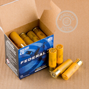 Photograph showing detail of 20 GAUGE FEDERAL GAME LOAD UPLAND HI-BRASS 2-3/4" 1 OZ. #7.5 SHOT (250 ROUNDS)