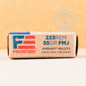 Image of 223 REM HORNADY FRONTIER 55 GRAIN FMJ (500 ROUNDS)