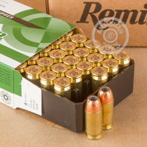 Photo detailing the .45 ACP REMINGTON UMC 230 GRAIN JHP (50 ROUNDS) for sale at AmmoMan.com.