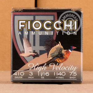 Image of 410 BORE FIOCCHI 3" 11/16 OZ. #7.5 SHOT (250 ROUNDS)