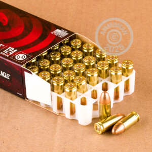 An image of 9mm Luger ammo made by Federal at AmmoMan.com.