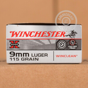 A photo of a box of Winchester ammo in 9mm Luger.