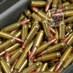 A photograph detailing the bulk 5.56x45mm ammo with Unknown bullets made by Mixed.