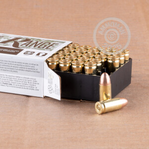 Photo detailing the 9MM REMINGTON RANGE 115 GRAIN FMJ (500 ROUNDS) for sale at AmmoMan.com.