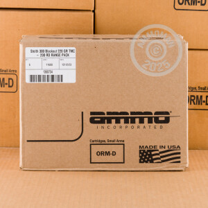 A photograph of 200 rounds of 220 grain 300 AAC Blackout ammo with a TMJ bullet for sale.