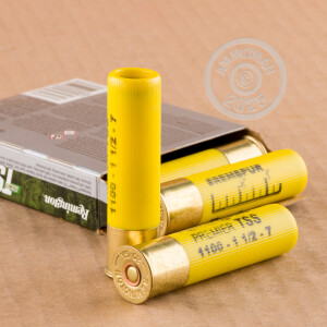 Photo detailing the 20 GAUGE REMINGTON PREMIER TSS 3" 1-1/2 OZ. #7 SHOT (5 ROUNDS) for sale at AmmoMan.com.