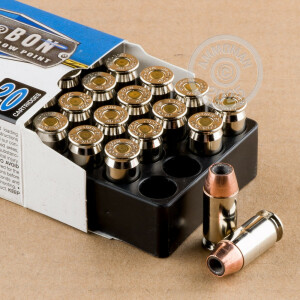 Photo detailing the 45 ACP +P CORBON 200 GRAIN JHP (20 ROUNDS) for sale at AmmoMan.com.