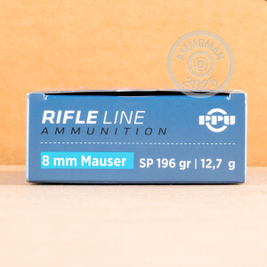 Image of the 8MM MAUSER PRVI PARTIZAN 196 GRAIN SOFT POINT (20 ROUNDS) available at AmmoMan.com.