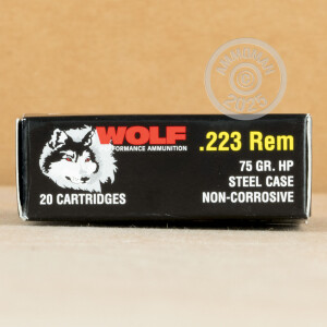 Image of 223 REM WOLF PERFORMANCE 75 GRAIN HP (1000 ROUNDS)