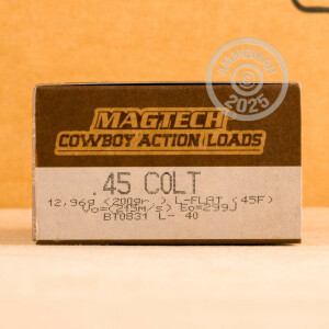 Photograph showing detail of 45 LONG COLT MAGTECH 200 GRAIN LFN (50 Rounds)