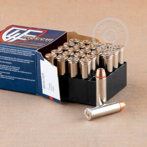 Photo detailing the .357 MAGNUM FIOCCHI XTP 158 GRAIN JHP (25 ROUNDS) for sale at AmmoMan.com.