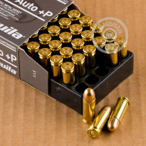 Image of Aguila 38 Super pistol ammunition.