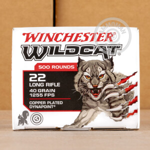 Image of the 22 LR WINCHESTER WILDCAT 40 GRAIN CPHP (5000 ROUNDS) available at AmmoMan.com.