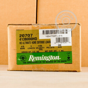 Image of 410 BORE REMINGTON ULTIMATE DEFENSE 3" 4 PELLET 000 BUCKSHOT (150 ROUNDS)