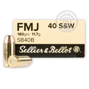 Image of .40 S&W SELLIER & BELLOT 180 GRAIN FMJ (50 ROUNDS)