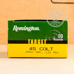 Photo detailing the 45 LONG COLT REMINGTON TARGET 250 GRAIN LRN (50 ROUNDS) for sale at AmmoMan.com.