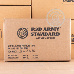 Photo of 7.62 x 39 FMJ ammo by Red Army Standard for sale.