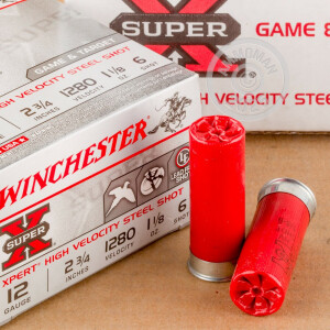 Image of 12 GAUGE WINCHESTER 2-3/4" #6 STEEL (25 ROUNDS)