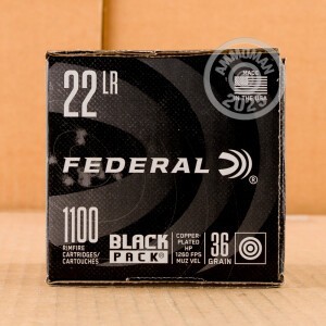 Image of Federal .22 Long Rifle bulk rimfire ammunition.