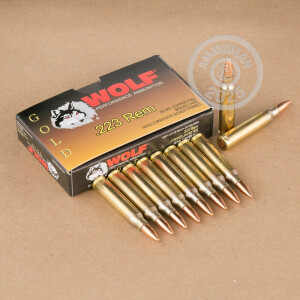 A photograph of 1000 rounds of 55 grain 223 Remington ammo with a FMJ bullet for sale.