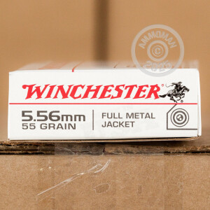 Image detailing the brass case on the Winchester ammunition.