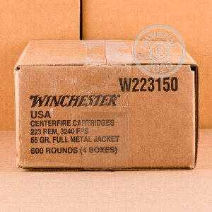 Photograph showing detail of 223 REM WINCHESTER USA 55 GRAIN FMJ (600 ROUNDS)