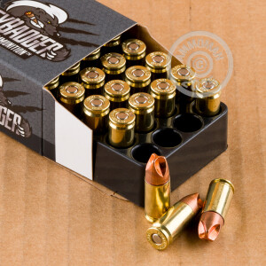 Photograph showing detail of 9MM BLACK HILLS 125 GRAIN HONEYBADGER (20 ROUNDS)