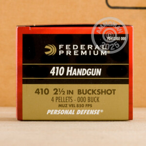 Image of .410 BORE FEDERAL PREMIUM 2-1/2" 000 BUCK (200 SHELLS)