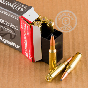 Photo of 6.5MM CREEDMOOR soft point ammo by Aguila for sale.