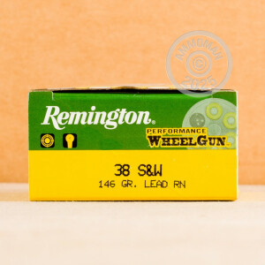 Image of 38 S&W REMINGTON PERFORMANCE WHEELGUN 146 GRAIN LRN (500 ROUNDS)