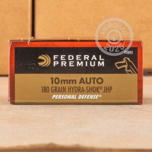 Image of 10MM AUTO FEDERAL PREMIUM 180 GRAIN HYDRA-SHOK JHP (20 ROUNDS)