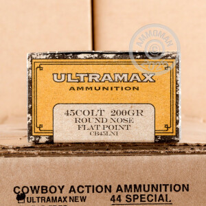 Image of the 45 COLT ULTRAMAX 200 GRAIN RNFP (50 ROUNDS) available at AmmoMan.com.