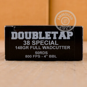 Image of the 38 SPECIAL DOUBLETAP 148 GRAIN HARD CAST WADCUTTER (50 ROUNDS) available at AmmoMan.com.