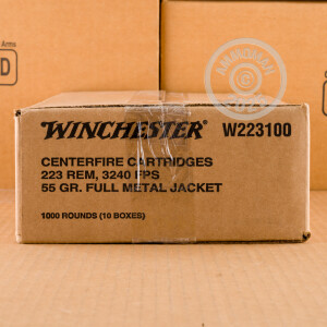 A photo of a box of Winchester ammo in 223 Remington.