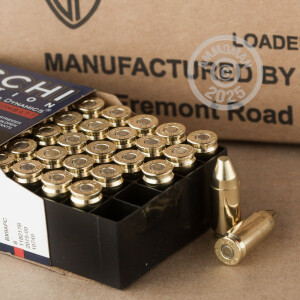 Image of 9mm Luger ammo by Fiocchi that's ideal for training at the range.