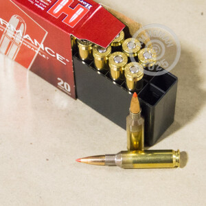 A photograph of 20 rounds of 120 grain 6.5MM CREEDMOOR ammo with a GMX bullet for sale.